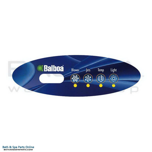 Balboa 4-Button MVP240 Topside Panel Overlay (11520)