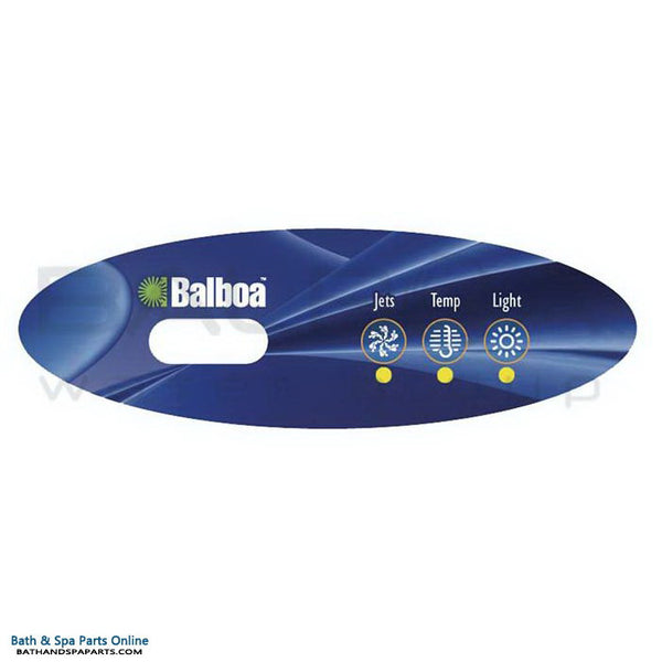 Balboa 3-Button VL240 Topside Panel Overlay [Jets/Light/Temp] (11765)