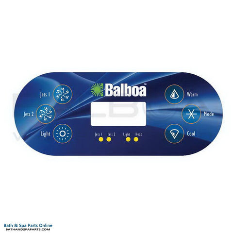 Balboa 6-Button VS600S Topside Panel Overlay [2-Jets] (11774)