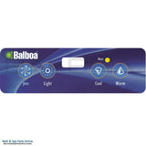 Balboa 4-Button VL403 Lite Duplex [LED] Topside Panel Overlay (11884)