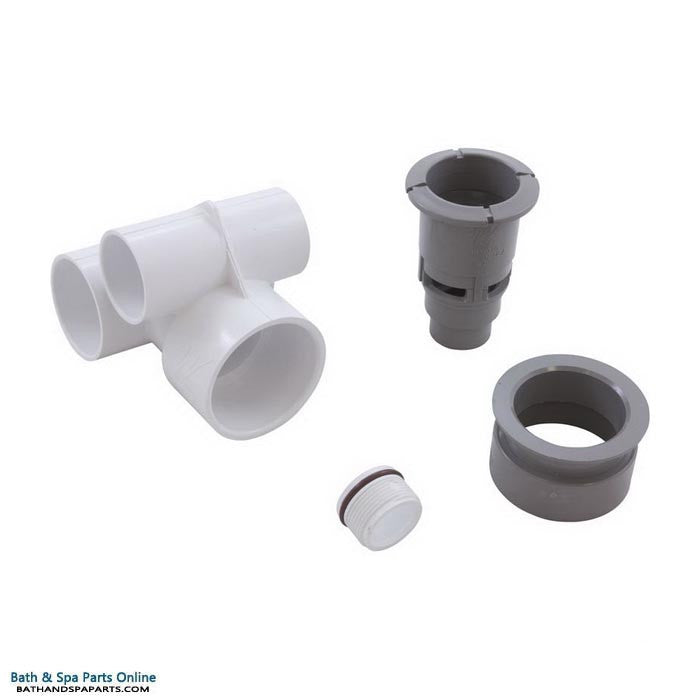 Waterway Poly Gunite Jet Tee Body [1-1/2" Slip (Air) x 1" Slip (Water)] [Grey] (210-3707)