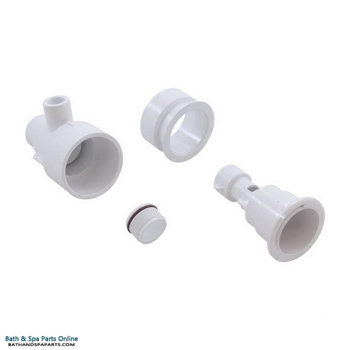 Waterway Poly Storm Straight Tee Body Assembly [1" Spigot (Air), 1-1/2" Spigot (Water)] [White] (210-3840)