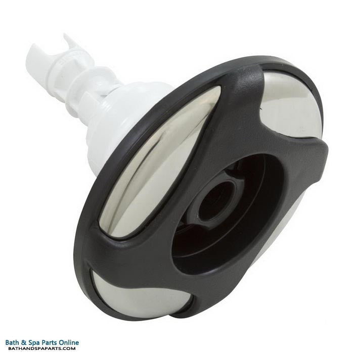 Waterway Poly Storm Jet Internal [4-3/8" FD] [Swirl] [Dir] [Large Face] [Black/SS] (212-0471S)