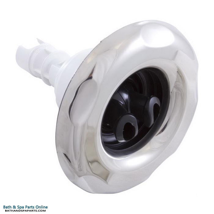 Waterway Poly Storm Jet Internal [4" FD] [Twin Roto] [5-Point Scalloped] [Black/SS] (212-5531S)