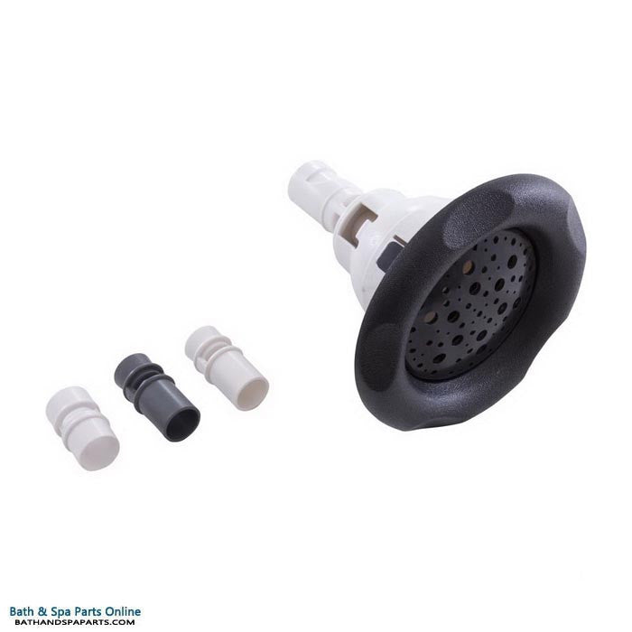 Waterway Storm Gunite Jet Series Jet Internal [5" FD] [Multi-Massage] [Textured Scallop] [Black] (212-6431G)