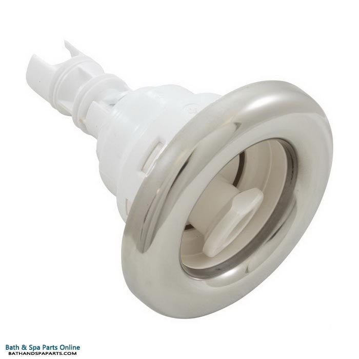 Waterway Poly Storm Jet Internal [3-3/8" FD] [Roto] [Smth] [White/SS] (212-8010S)