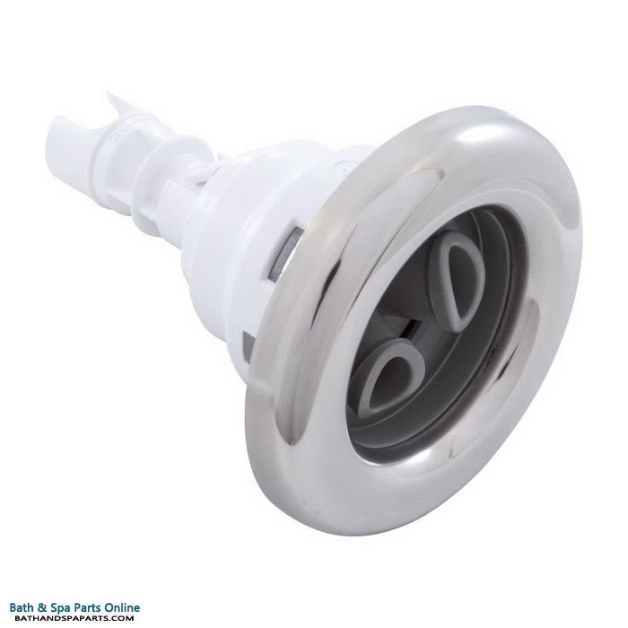 Waterway Poly Storm Jet Internal [3-3/8" FD] [Twin Roto] [Smth] [Gray/SS] (212-8127S)