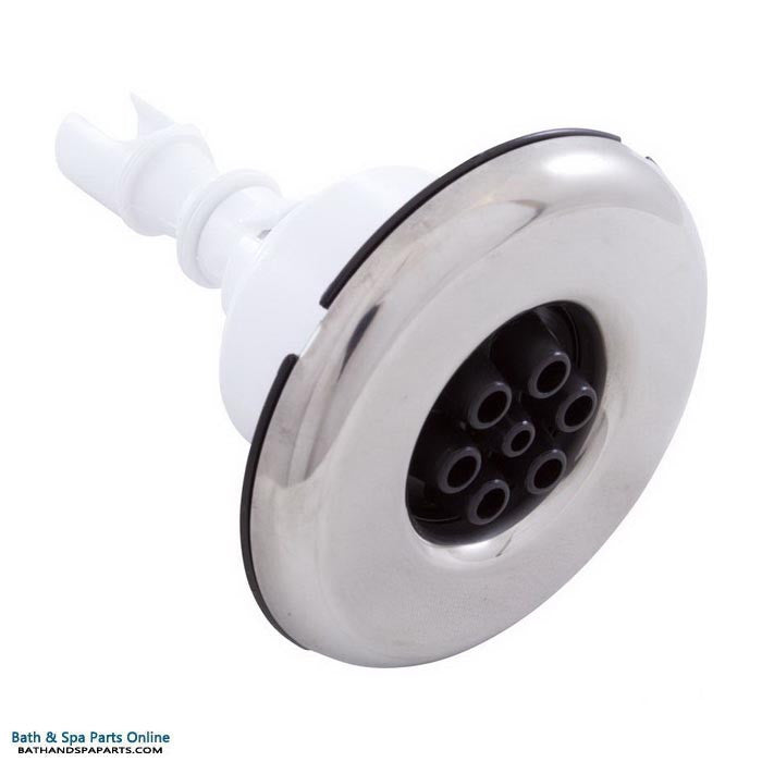Waterway Mini Storm Jet Internal [3" FD] [Multi Massage] [5 Scallop] [SS/Black] (212-8371S)