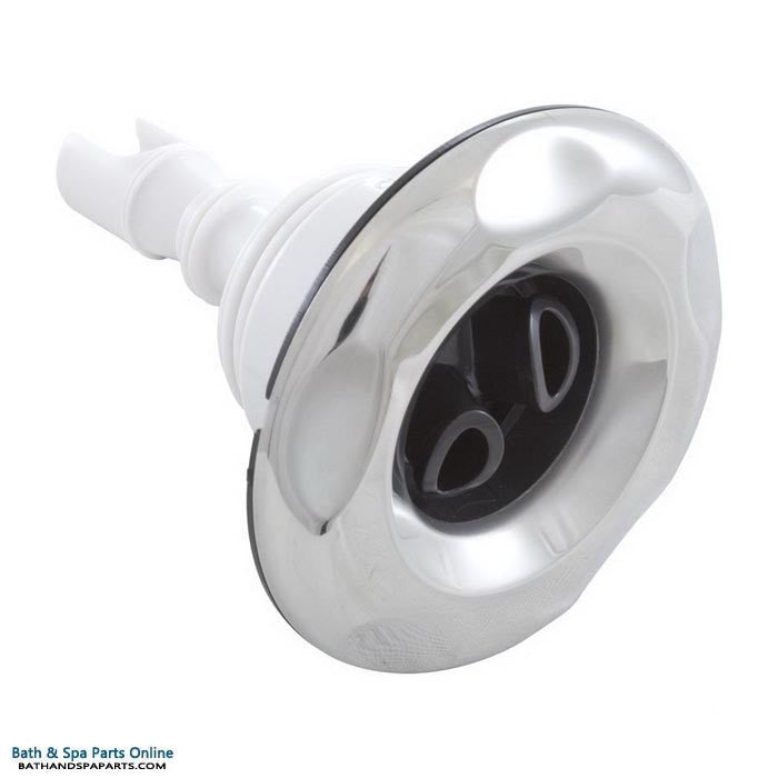 Waterway Mini Storm Jet Internal [3" FD] [Threaded] [Twin Roto] [Scallop] [SS/Black] (229-5431S)