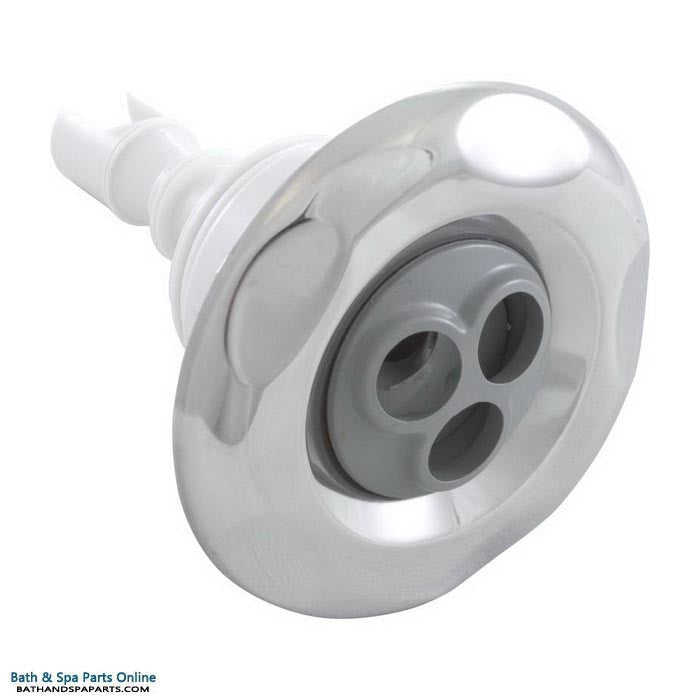 Waterway Mini Storm Jet Internal [3" FD] [Threaded] [Msg] [Scallop] [SS/Grey] (229-5447S)