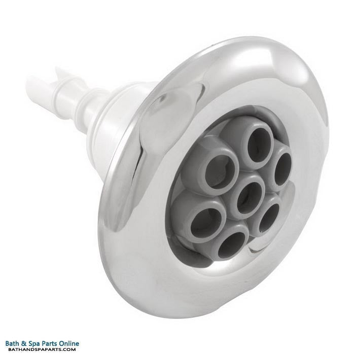 Waterway Poly Storm Jet Internal [4" FD] [Threaded] [Msg] [Large Face] [Scal] [Grey/SS] (229-5547S)