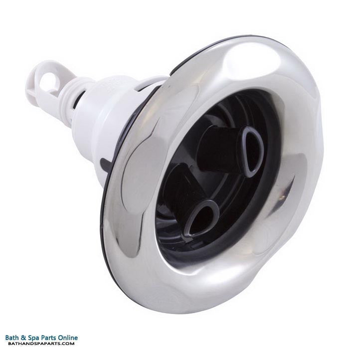 Waterway Power Storm Jet Internal [Threaded] [Twin Roto] [5-Point Scallop] [Black/SS] (229-5641S)