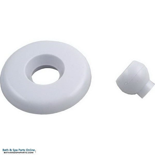 Balboa Mini Jet Escutcheon Cover With Eyeball [White] (23320-WH)