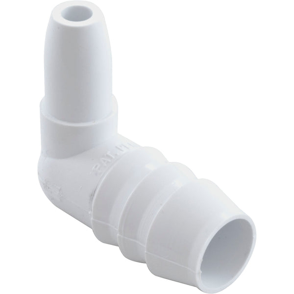 Balboa Micro Jet 1/4" x Orifice 90 Degree Elbow 1/2" Slip [White] (23850)