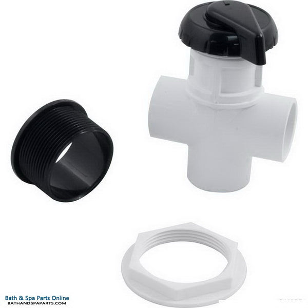 Balboa 1" Hydroflow 3-Way Valve [Black] (11-4020BLK)