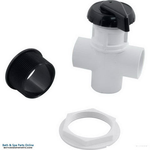 Balboa 1" Hydroflow 3-Way Valve [Black] (11-4020BLK)
