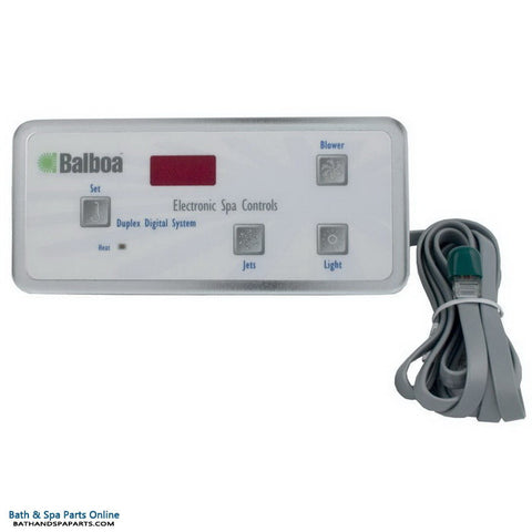 Balboa Generic VL404/Duplex Digital LED Spa Topside Panel [1 Jet Button, Blower, Lite] (51223)