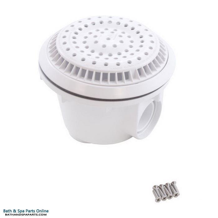 Waterway 8" Anti-Vortex Vinyl Main Drain [Round] [1 1/2" Socket] [White] (640-2660 V)