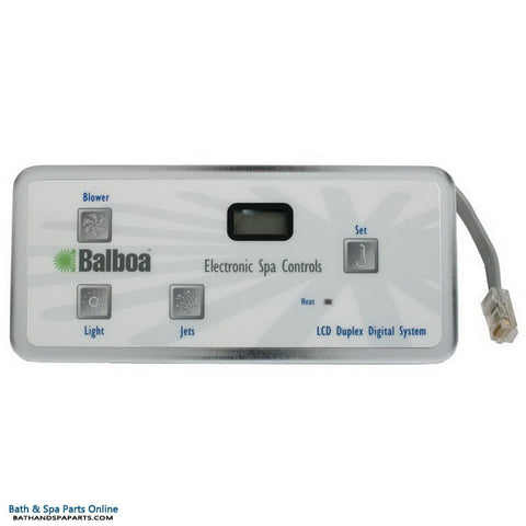 Balboa Generic VL402/Duplex Digital LED Spa Topside Panel [1 Jet Button, Blower, Lite] (54093)