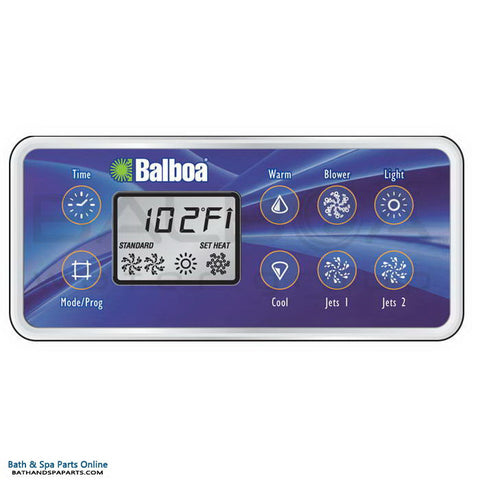 Balboa VL801D E8 Serial Deluxe Spa Topside Panel [10Ft Cord] (54155-01)