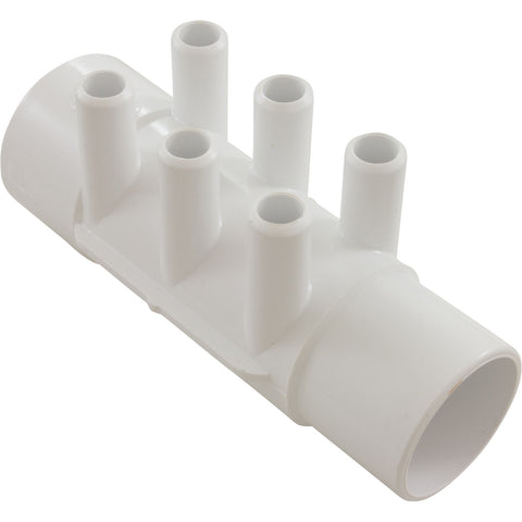 Waterway 6-Port Water Manifold [2" Slip x 2" Spigot x (6) 3/4" Smooth Barb Shur-Grip] (672-4940)
