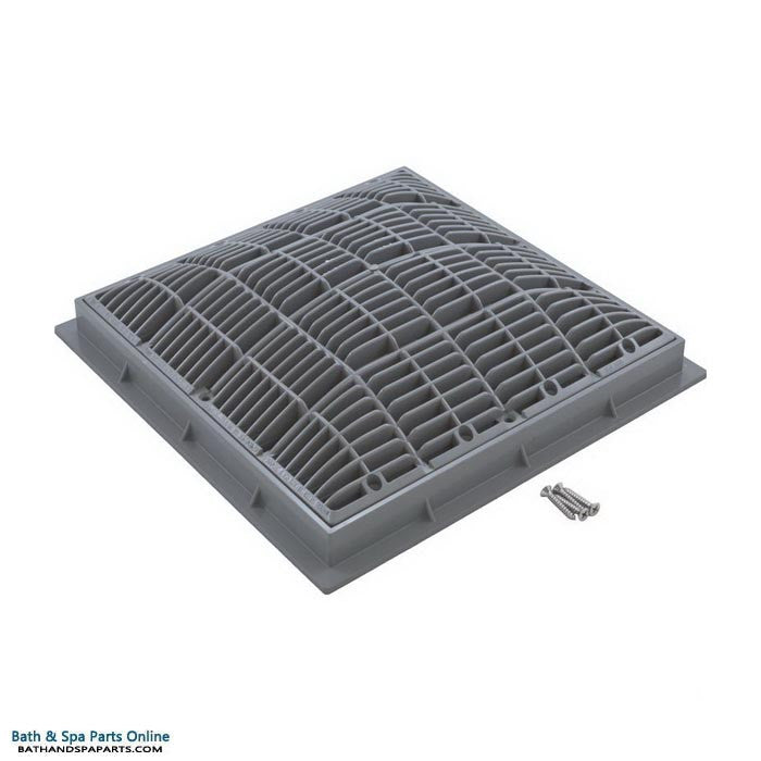Waterway 12"X 12" Main Drain Grate & Frame [Gray] (640-4727 V)