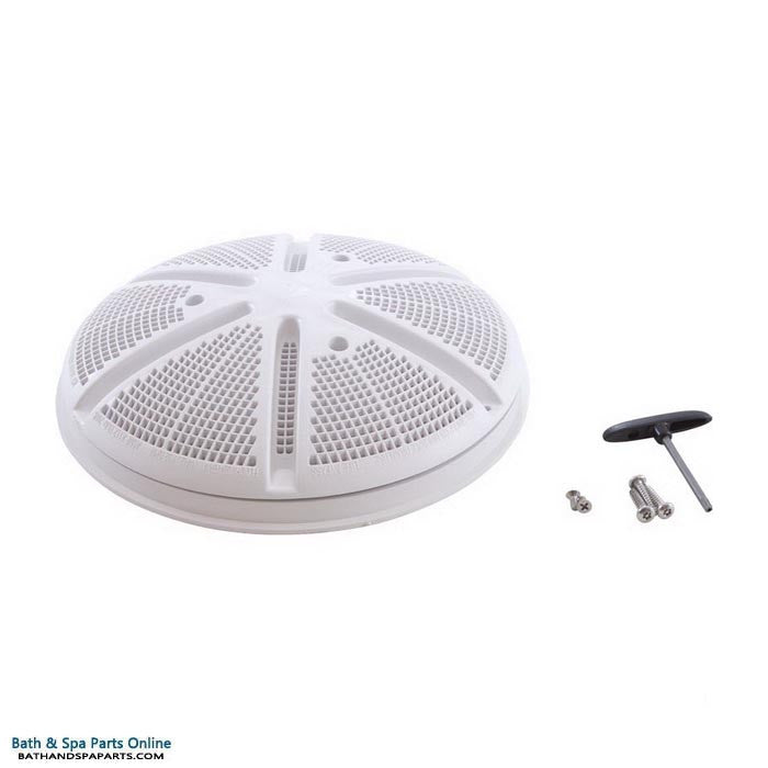 Waterway 10" Round Gunite/Concrete Ultra-Retro Drain Cover [White] (640-2120 V)