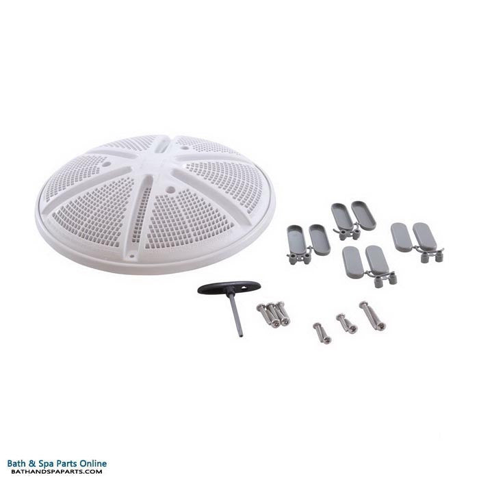Waterway 10" Round Vinyl Ultra-Retro Drain Cover [White] (640-2140 V)