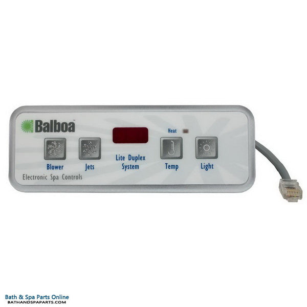 Balboa Generic VL403/Lite Duplex Digital LED Spa Topside Panel [1 Jet Button, Blower, Lite] (51676)