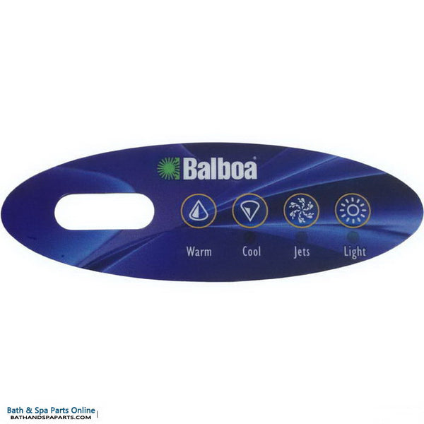 Balboa 4-Button Mini Topside Panel Overlay [Warm/Cool/Jets/Light] (11393)