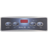 Balboa 4-Button E4 Icon 15 [LCD] Topside Panel Overlay (11853)