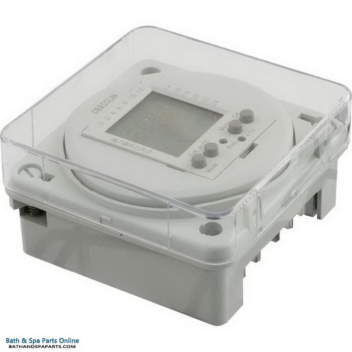Grasslin SPDT Panel Mount 24-Hour/7-Day Digital Timer [115v] (FM1D20E-120)