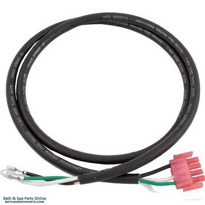 Hydro-Quip 48" Pump 2 [1-Speed] Adapter Cord [14/3 Wire] [Pink] [AMP-4 Male (B/W/G)] (30-0024)
