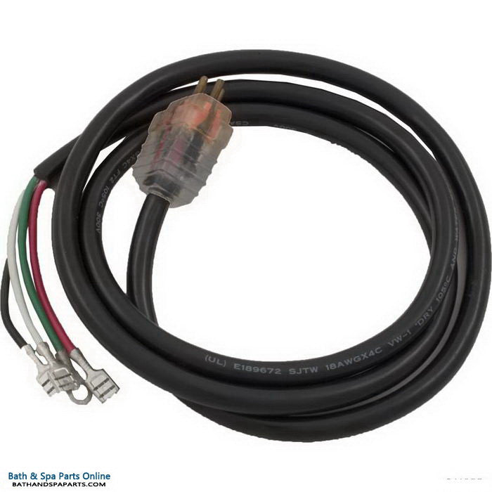 Hydro-Quip 48" Fiber Optic Cord [Orange] [Lit Molded] [15 Amp] [120/240V]  (30-0260-48)