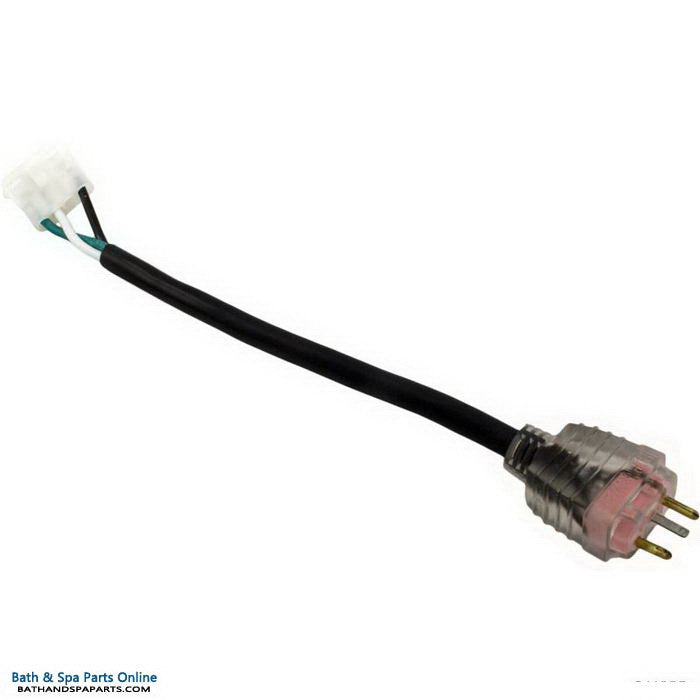 Hydro-Quip 6" Universal Pump 2 [1-Speed] Adapter Cord [Pink] [14/3 Wire] [120/240V] [15 Amp] [Lit Molded/AMP] (30-1240-L6)