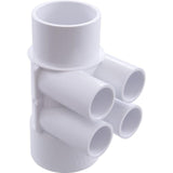 Waterway Manifold [2" Spigot x 2" Slip  x (4) 3/4" Socket] (672-4200)