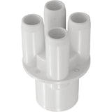 Waterway 4-Port Manifold [1" Slip x (4) 3/4" Smooth Barb Shur-Grip] (672-4410)