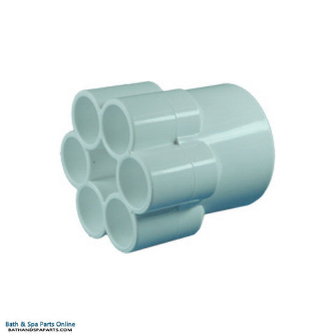 Balboa 6-Port Manifold  [1 1/2" Slip x 1/2" Slip] (72056)