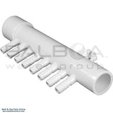 Balboa 8-Position Manifold [3/8 Barb x 1" Slip x 1" Spigot] (72082)