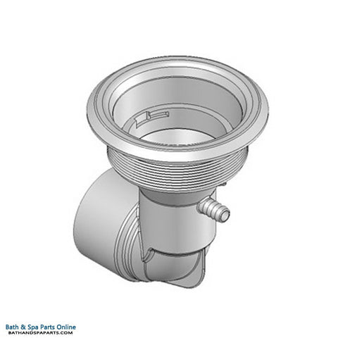 Balboa Super Cyclone II Jet Body [3/8" Barb x 2" Slip] [White] (90093900)