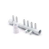 Waterway 6-Port Manifold [1/2" Slip x 1/2" Slip W/1 Plug x (6) 3/8" Barbs W/2 Plugs] (672-4690)
